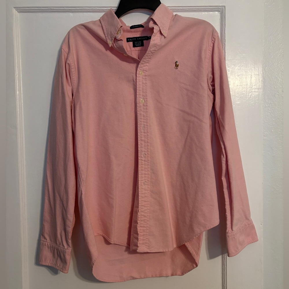 Ralph Lauren Men's Light Pink Button Down Shirt